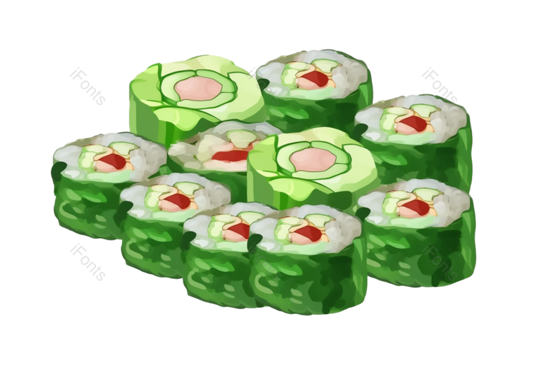 日本图片,日本美食元素,寿司PNG,大米免抠素材